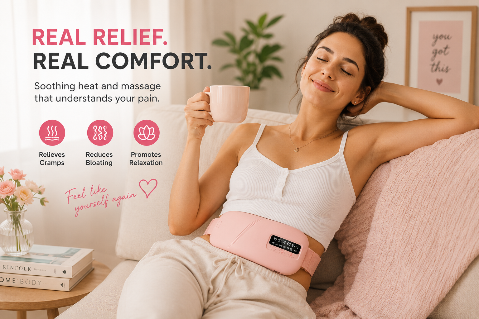 Menstrual heating pad